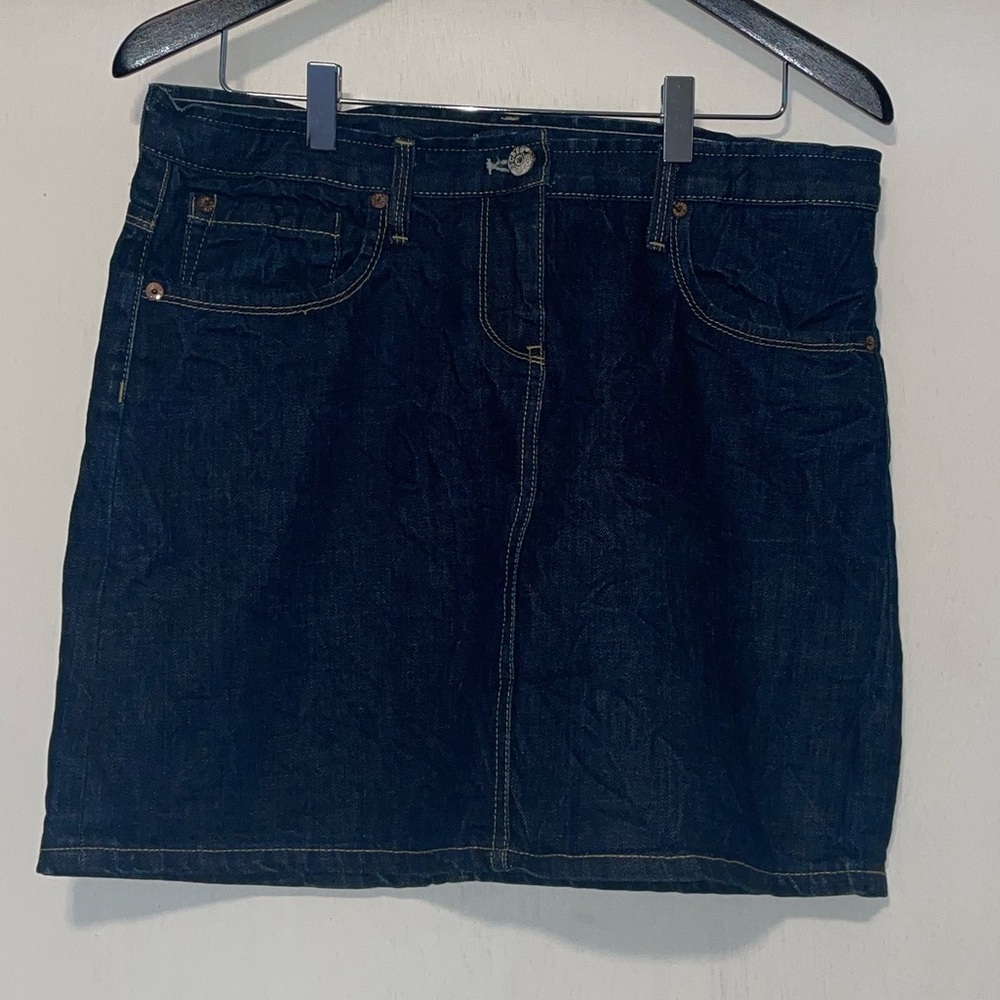 J. Crew denim skirt dark wash
